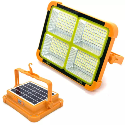پرژکتور شارژی خورشیدی پاوربانک دار چراغ شارژی کمپینگ کارگاهی LED مسافرتی