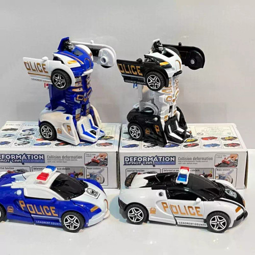 اسباب بازی تبدیل شونده ماشین پلیس تبدیل شونده سرگرمی هدیه جایزه تک شاپ