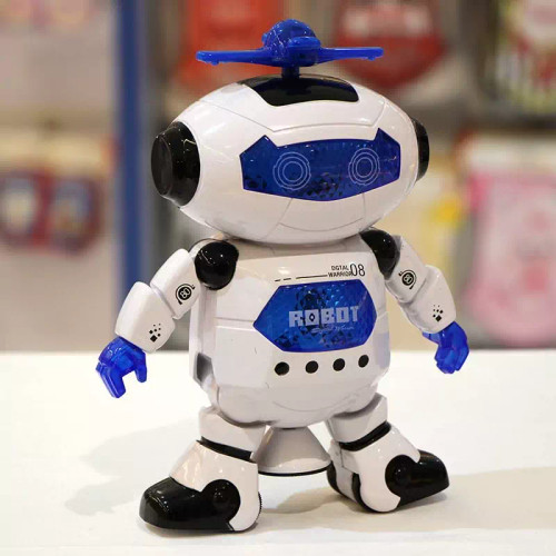 اسباب بازی ربات موزیکال چرخشی ربات سر پنکه ای رقصنده چراغدار فانتزی سیسمونی خاص ترند