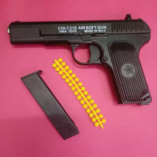 تفنگ کلت اسباب بازی مدل c12 ساچمه ای