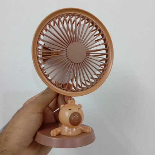 پنکه شارژی خرسی سه سرعته پر قدرت فانتزی جذاب