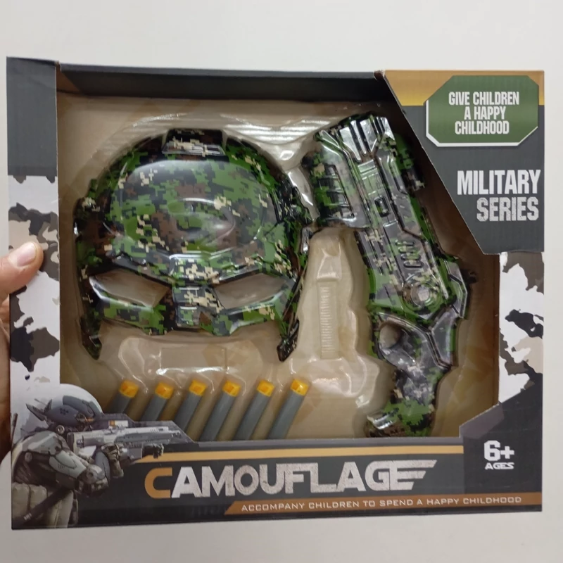 تفنگ نقاب دار کلت تیر ابری اسباب بازی  پسرانه